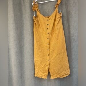 City Chic size 20 mustard yellow dress